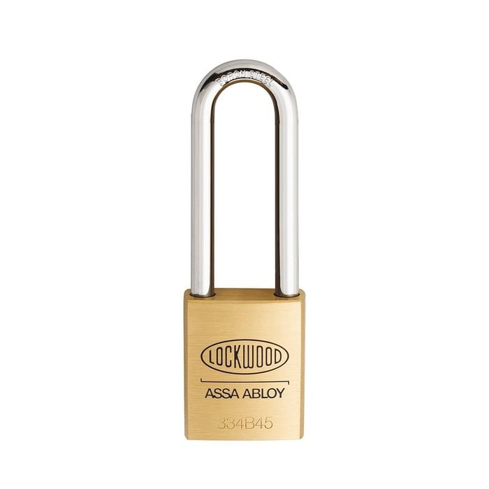 Lockwood 45mm Solid Brass 334 Series Padlock With 90mm Boron Steel Shackle