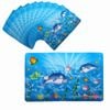 Set of 12 PVC Easy Care Placemats - Dolphin Love 43 x 28 cm