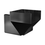 Peak Aluminium Balustrade Black Corner Steel Fascia Mount Bracket