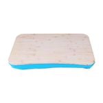 Portable Bamboo Laptop PC Table Lap Tray Workstation - Blue