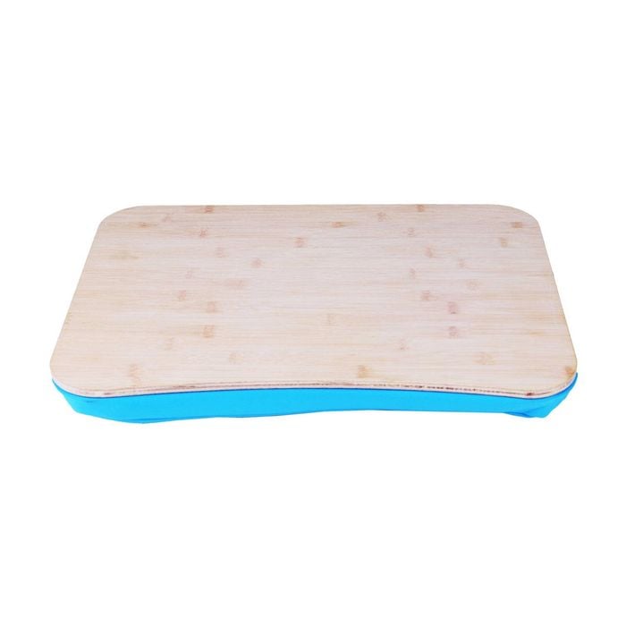 Portable Bamboo Laptop PC Table Lap Tray Workstation - Blue