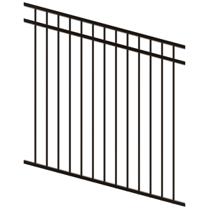 ProtectorAl 350 - 1200 x 1200mm Black Satin Raked Up to 15º DTR All Up Pool Fence Panel