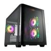 FSP S380-BA: Stylish M-ATX Mid-Tower with Curved Glass & ARGB Fans