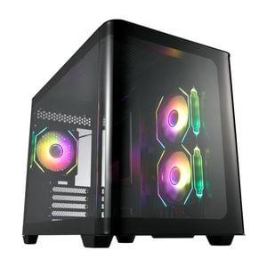 FSP S380-BA: Stylish M-ATX Mid-Tower with Curved Glass & ARGB Fans