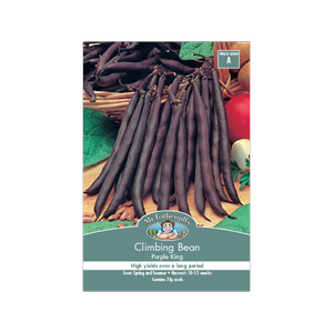 Mr Fothergill's Climbing Bean Purple King Seeds