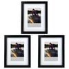 3PK Frankie & Me Wooden Border 5x7'' Picture Frame Home/Office Photo Decor Black