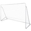 vidaXL Soccer Goal Post Net Set Steel 240x90x150cm Children Training Equipment