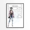 Fancy Girl with Fashion Store Print 100% Australian Made 90x120cm (Poster)