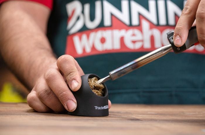 Clean soldering iron