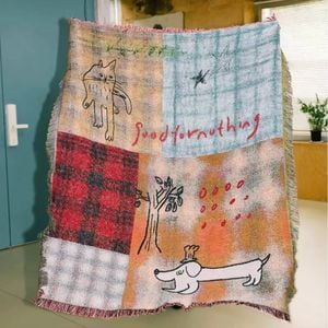 Anycozy Throw Blanket 130x160cm Plaid Style Camping Mat