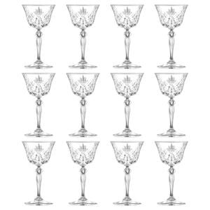 RCR Crystal Melodia Glass Champagne Saucers - 160ml - Pack of 12