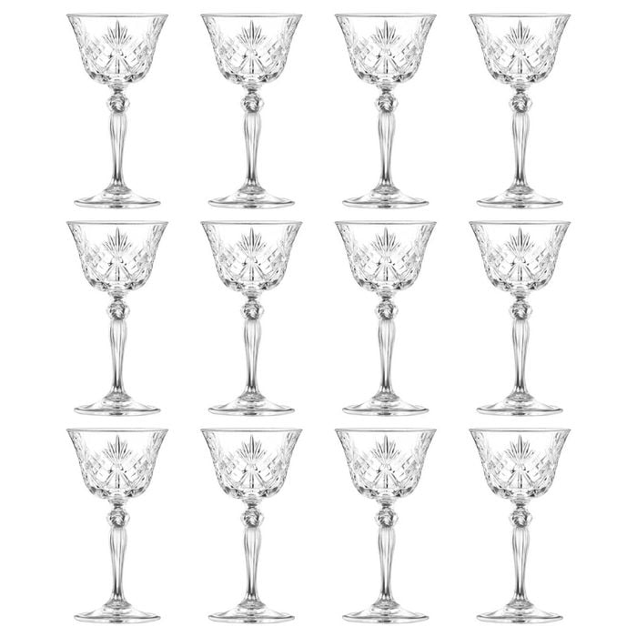 RCR Crystal Melodia Glass Champagne Saucers - 160ml - Pack of 12