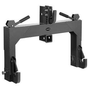 VEVOR 3-Point Quick Hitch Black with Receiver 3-Pt 5 Level Adjustable Bolt for Tractor