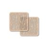 2pc Nord Deco Wooden Coasters Kitchen Decor 10x10cm - Small Birds