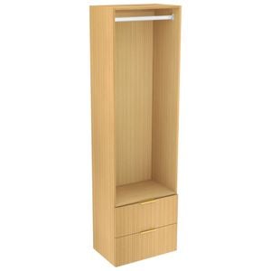 Lugna 2048 x 600 x 380mm Sand Hanging 2 Drawer Storage Cabinet