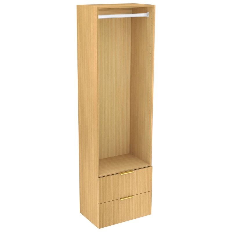 Lugna 2048 x 600 x 380mm Sand Hanging 2 Drawer Storage Cabinet
