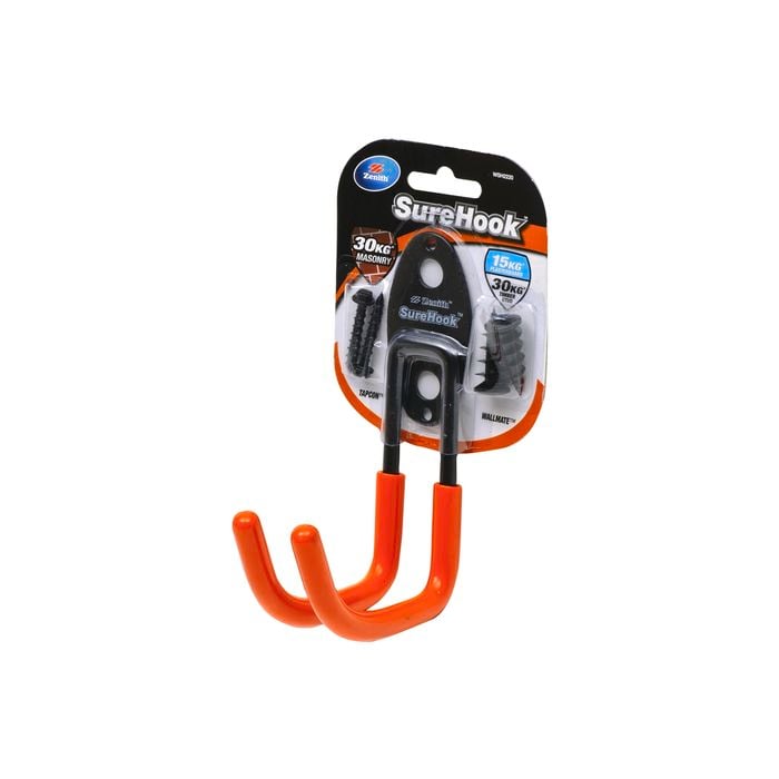 Zenith SureHook Garage U Hook 15/30kg Black Large