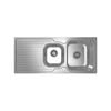 Abey Entry Bowl and 3/4 with Drainer Stainless Steel Kitchen Sink