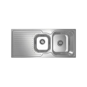 Abey Entry Bowl and 3/4 with Drainer Stainless Steel Kitchen Sink
