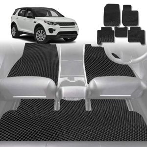 6D Diamond Car Floor Mats for Land Rover Discovery Sport 2014-2019-Ultimate Set-Black-Outback GT