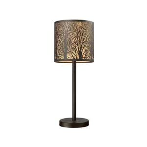 CLA Lighting AUTUMN Aged Bronze with Amber Lining Table Lamp