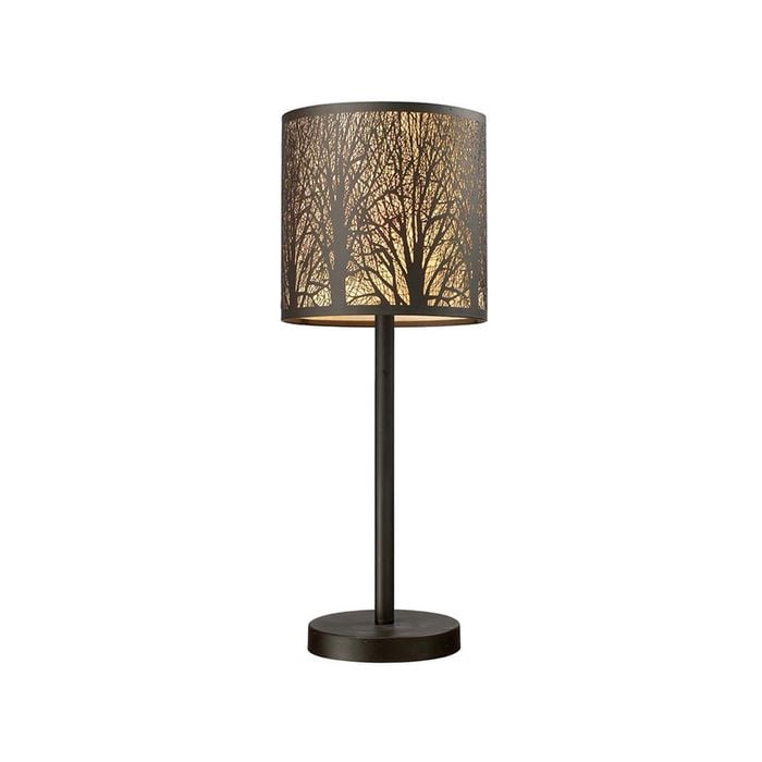 CLA Lighting AUTUMN Aged Bronze with Amber Lining Table Lamp