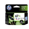 HP HP 67XL Ink Cartridge Toner High Capacity Cyan Magenta Yellow Tri Colour 3YM58AA Genuine Original