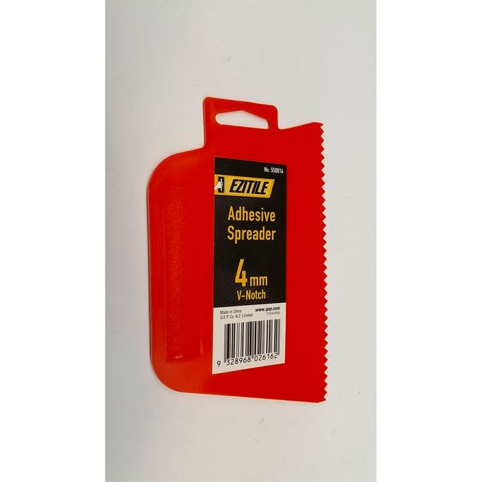 Ezitile Adhesive Tile Spreader  4mm V Notch