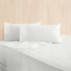Bas Phillips Bamboo Cotton 400TC Bed Sheet Set w/Pillowcase Queen White