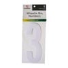 Sandleford 175mm White Self Adhesive Wheelie Bin Number 3