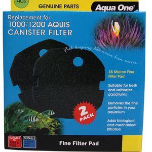 Aqua One Aquis 1000/1200 Sponge Pad - 35ppi (2pk) 40s (25040s)