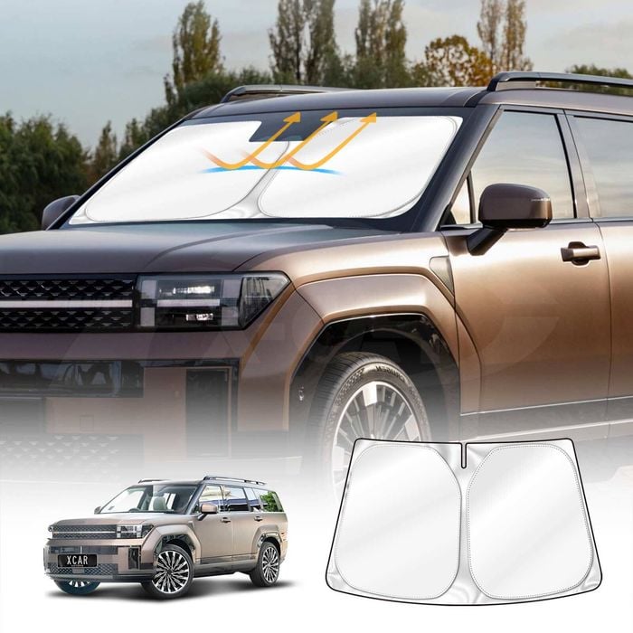 WindScreen Sun Shade for Hyundai SantaFe Santa Fe 6/7 Seater 2024-Onwards Blocks UV Rays Foldable Wind Screen Visor Protector