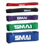 SMAI Rubber Resistance Band - Set of 5 - Multi-Coloured