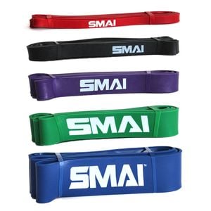 Smai Rubber Resistance Band - Set Of 5 - Multi-coloured