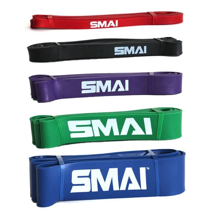 SMAI Rubber Resistance Band - Set of 5 - Multi-Coloured