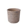 Rogue Cement Round Weave Vessel Grey/brown 22x22x20cm