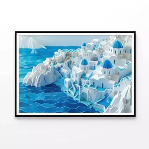 Water, Ice and Snow  Print 100% Australian Made 120x90cm  (Poster)