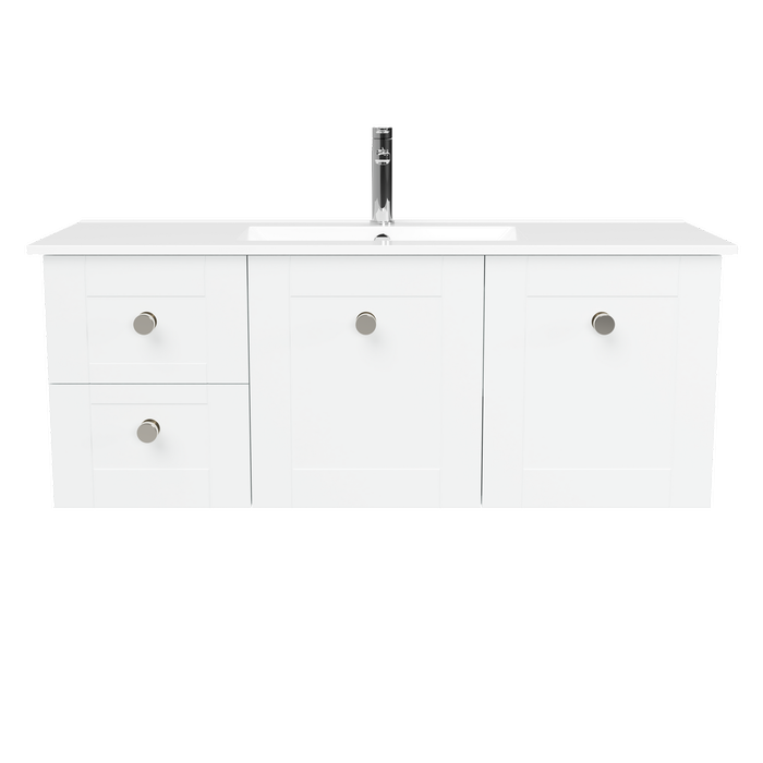 New England Joinery 1200mm Diadem Centre Basin Alpha Top Wall Hung Vanity
