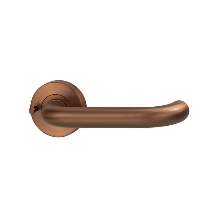 Lockwood Satin Bronze Brass Vivid Designer Privacy V2 Lever