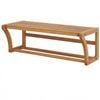 P&p Natural Bamboo Wall Shelf Towel Holder Rack Bathroom Storage Organizer Mount Unit
