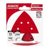 Diablo 93 x 93mm 240 Grit Abrasive All Surface Detail Sander Sheets - 10 Pack