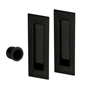 Sylvan 160mm Black O/A Passage Flush Pull Kit