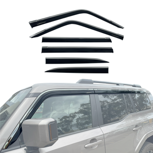 AUSGO Stainless Trim Weather Shields for Toyota Land Cruiser Prado 250 J250 LC250 2024-Onwards Weathershields Window Visors