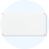 Lumiere Brilliant White Magnetic Glassboard 2400x1200mm