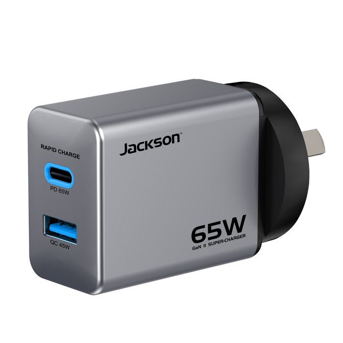 Jackson Wall Charger with 65W PD USB A & C Ports