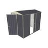 Build-a-Shed 1.5 x 2.3 x 2.3m Narrow Front Gable Dual Door Shed - Grey