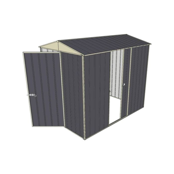 Build-a-Shed 1.5 x 2.3 x 2.3m Narrow Front Gable Dual Door Shed - Grey