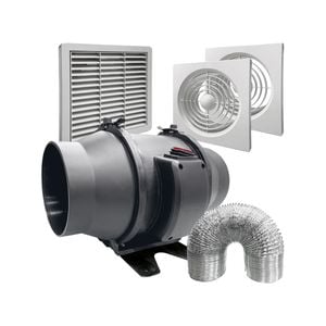 DETA 150mm Inline Exhaust Fan Kit