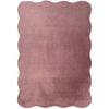 MaxFind 140 x 200cm Scalloped Blush Pink Washable Rug