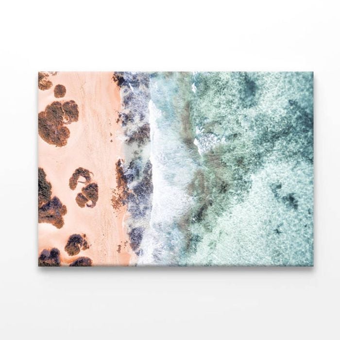 Beach Top View with Bushes  Print 100% Australian Made 150 x 100cm  (Acrylic)